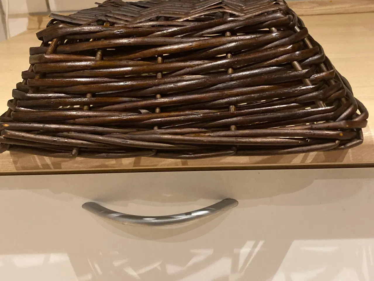 Billede 6 - Fletkurv, 30 x 30 x 9 cm