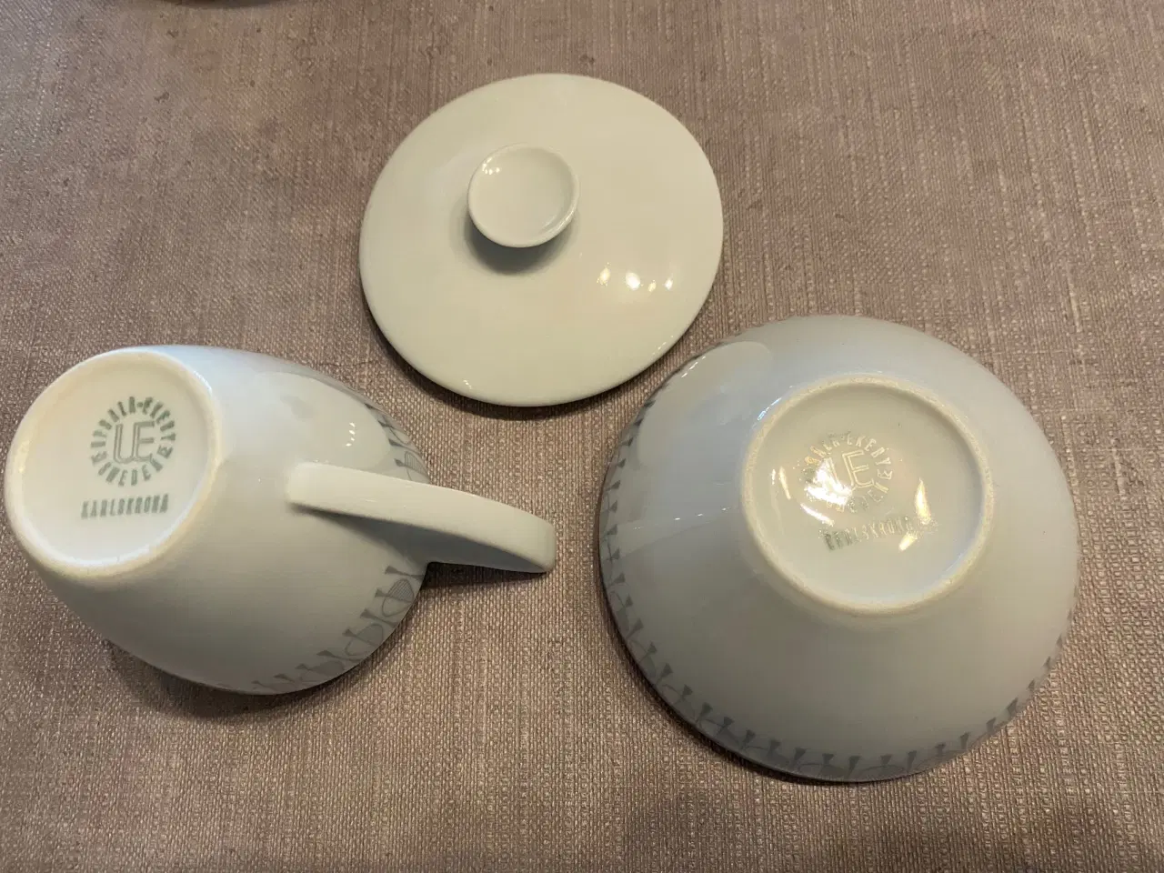 Billede 3 - Retro kaffestel med gråt mønster, Karlskrona