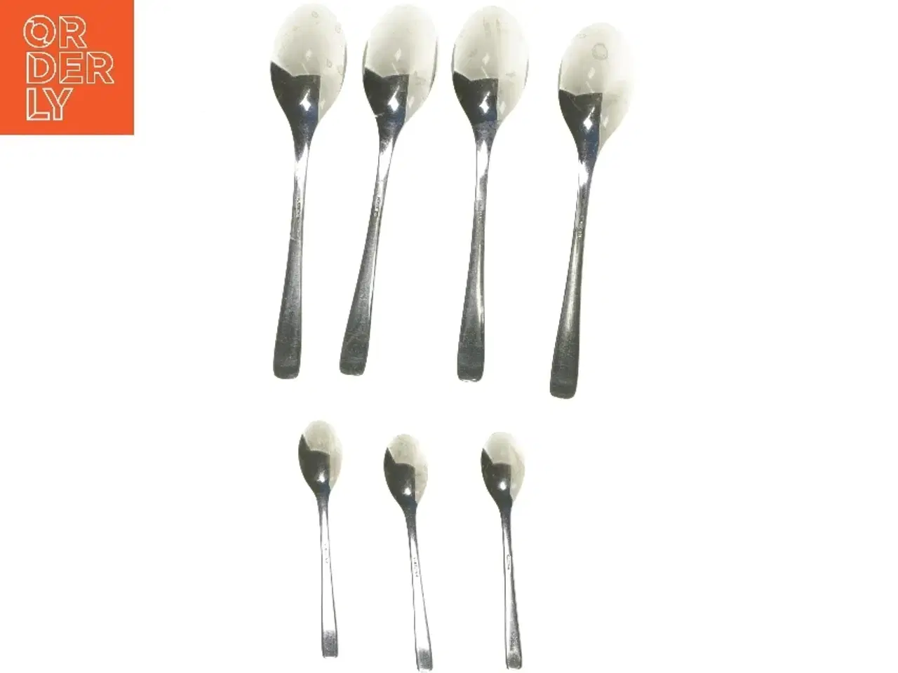 Billede 2 - Sæt med 7 skeer (str. 7 stk 20 & 12,5 cm)