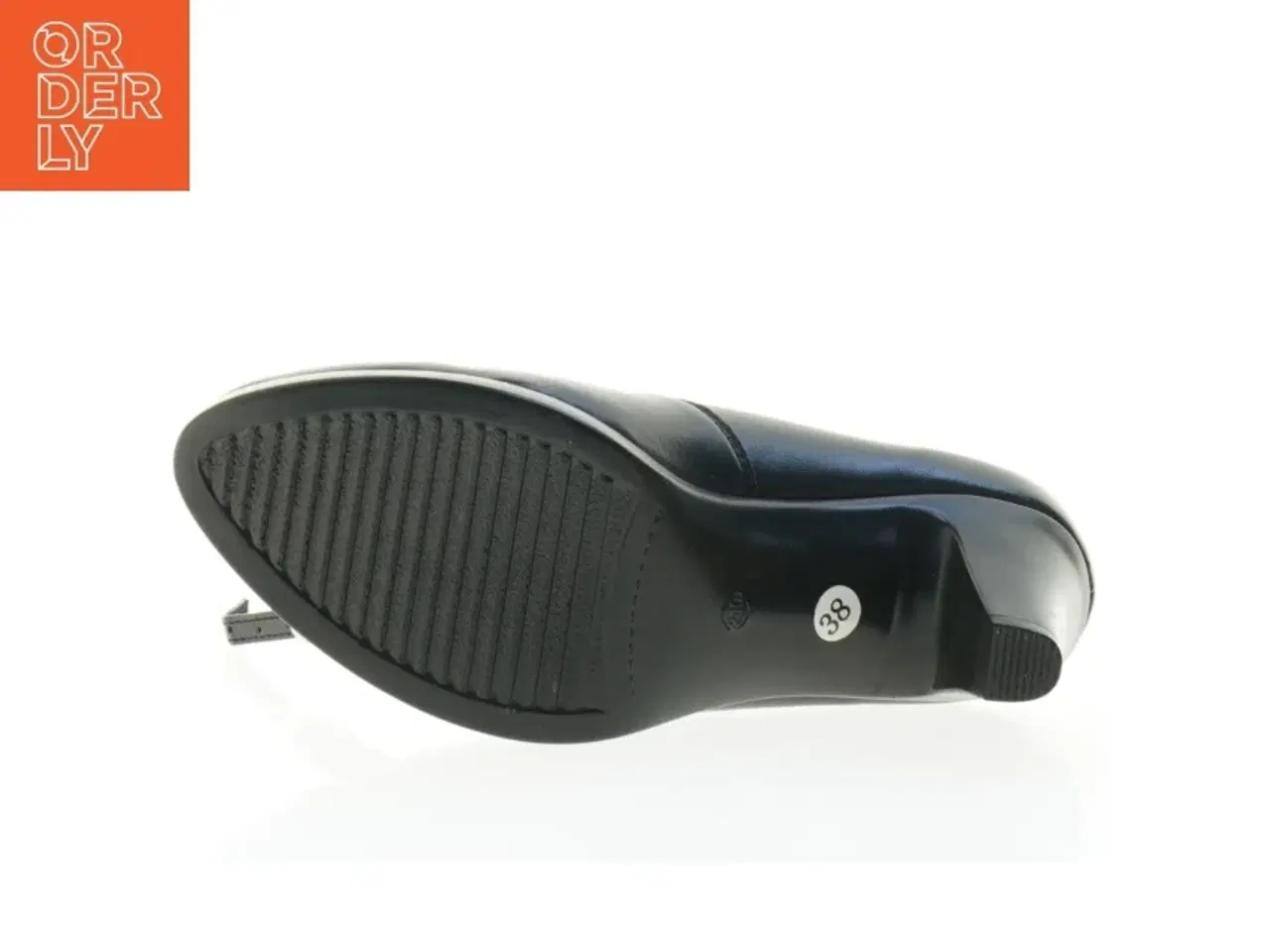 Billede 2 - Sorte dame mary jane sko med hæl (str. 38)