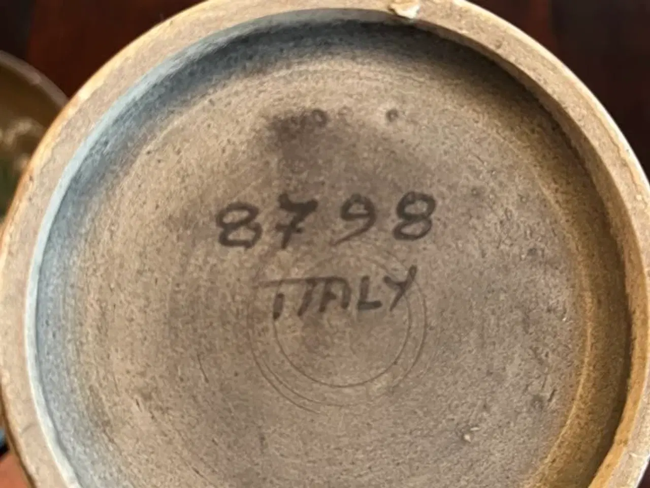 Billede 5 - Stentøj, ITALY, fad og vase med kunstmotiv