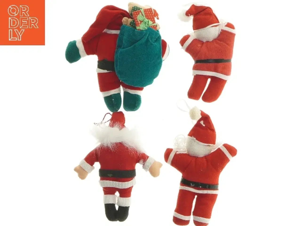 Billede 3 - Fire julemand pyntegenstande (str. 16 cm)