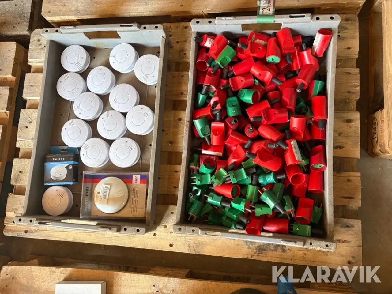 Billede 1 - Røgalarmer og 220 volt arbejdsstik 15 styk røgalarmer