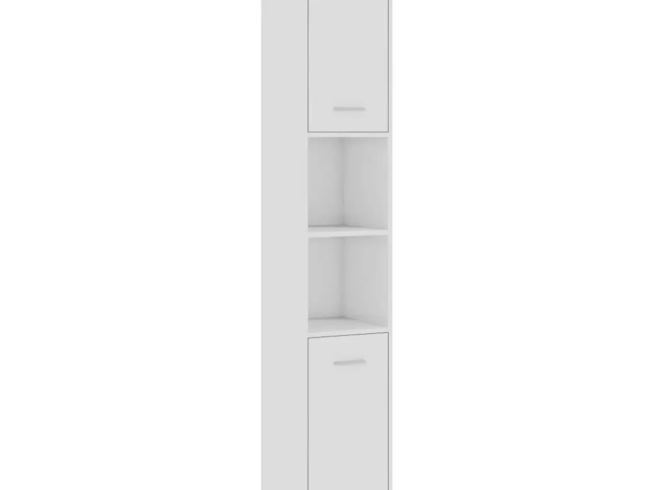 Billede 2 - Badeværelsesskab 30x30x183,5 cm spånplade hvid højglans