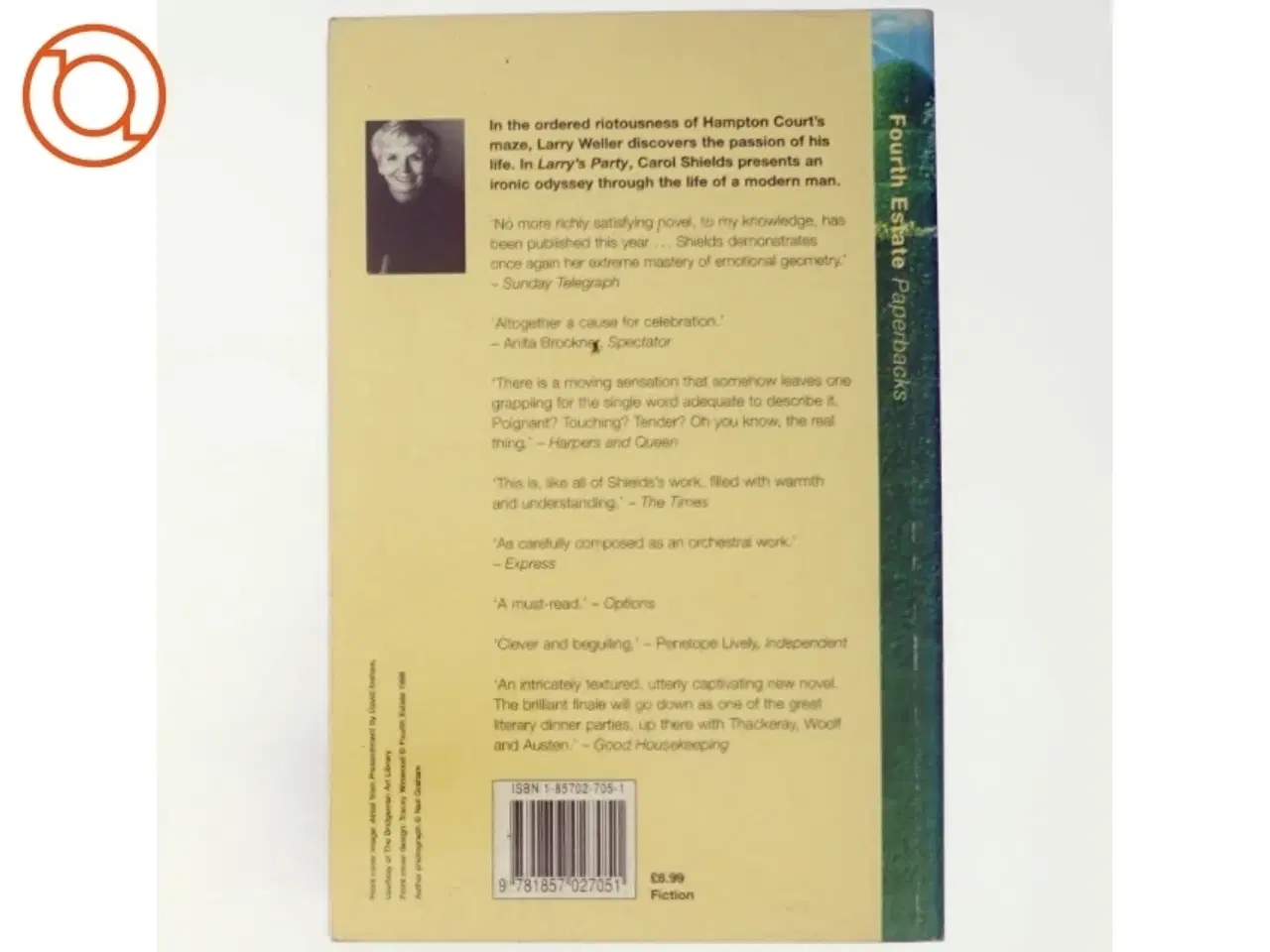 Billede 3 - Larry's Party af Carol Shields (Bog)