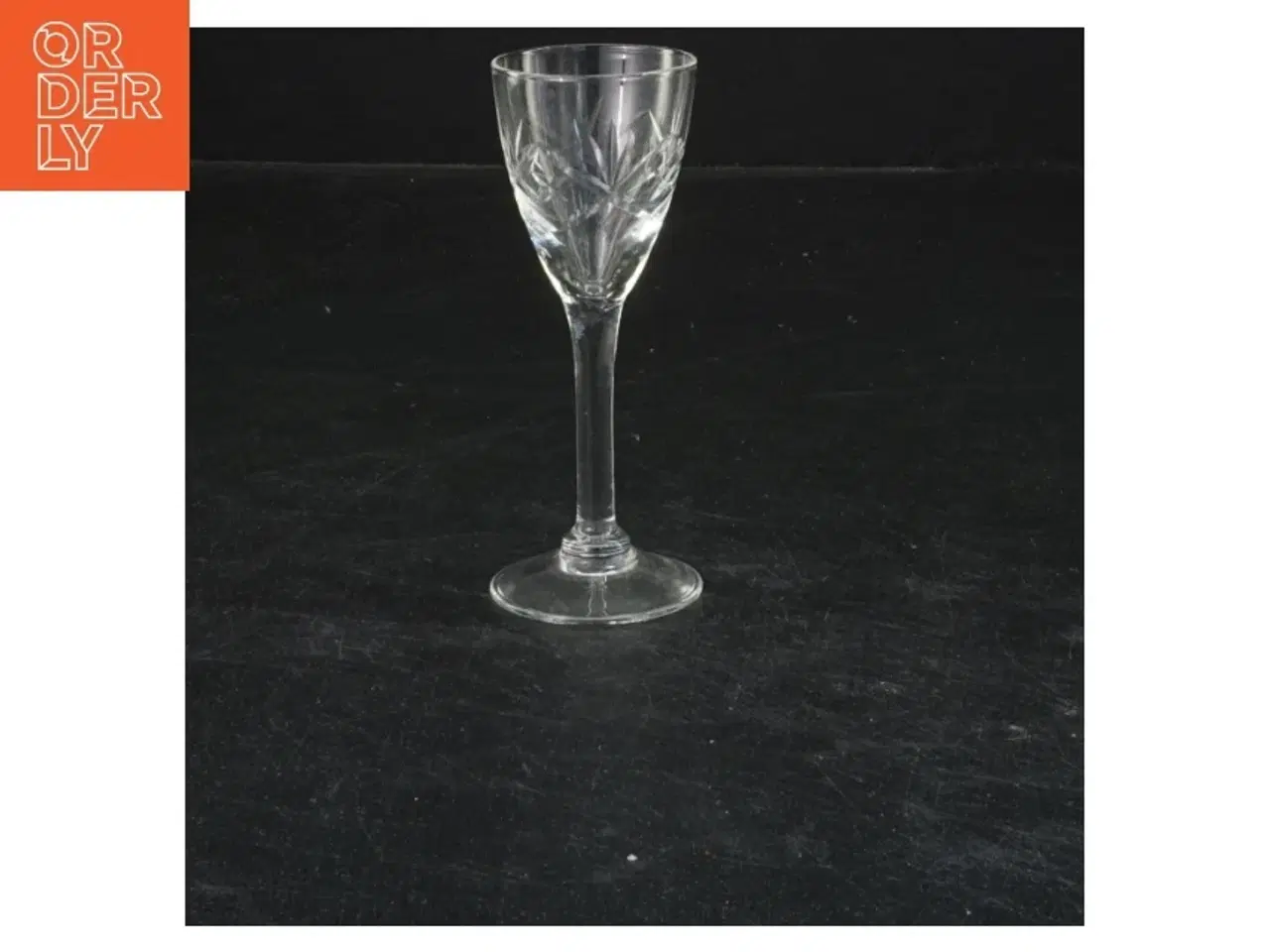 Billede 1 - Klassisk glas med mønster (str. 10x4 cm)