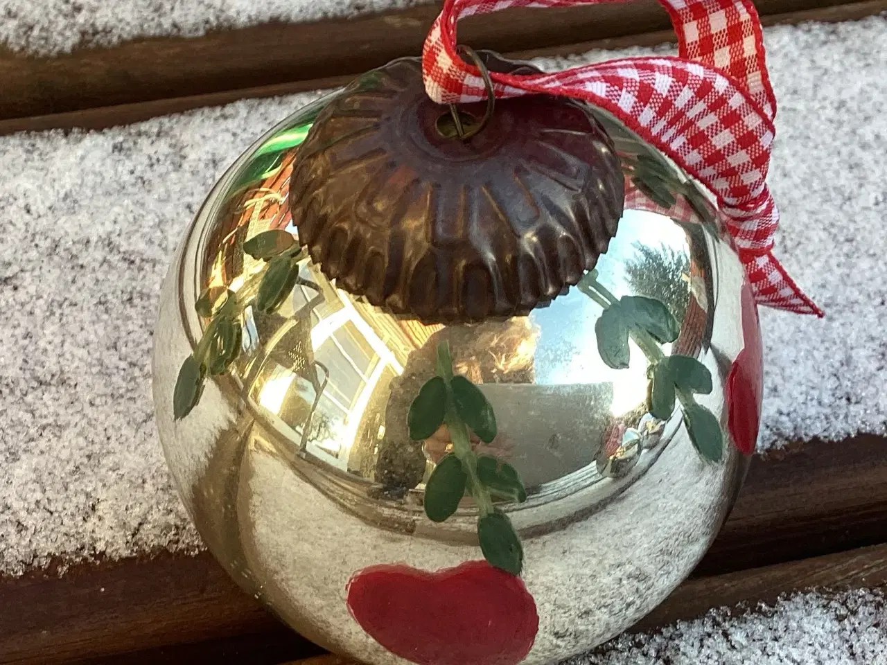 Billede 6 - 3 glas julekugler i æske