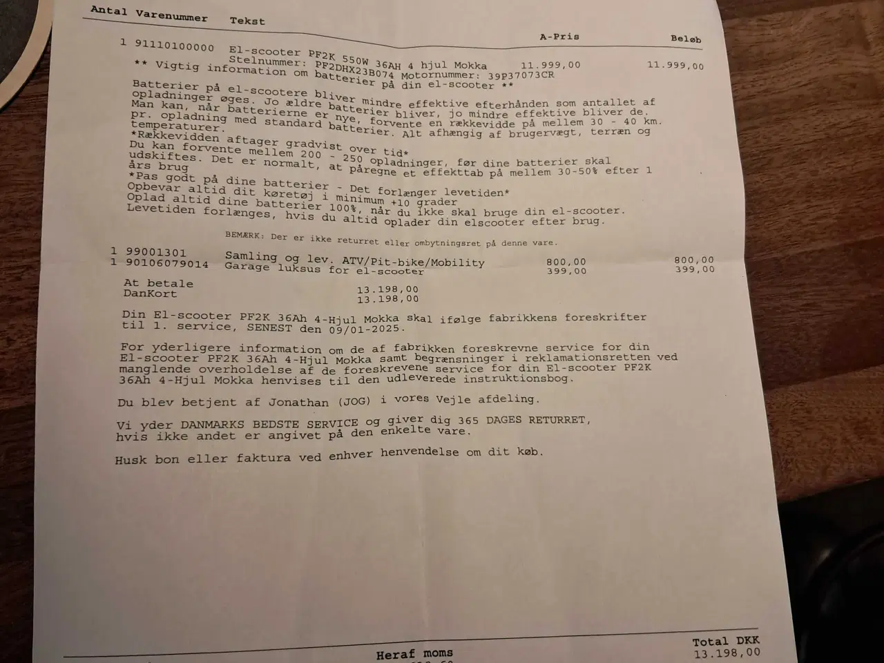 Billede 2 - Mokka mini el scooter