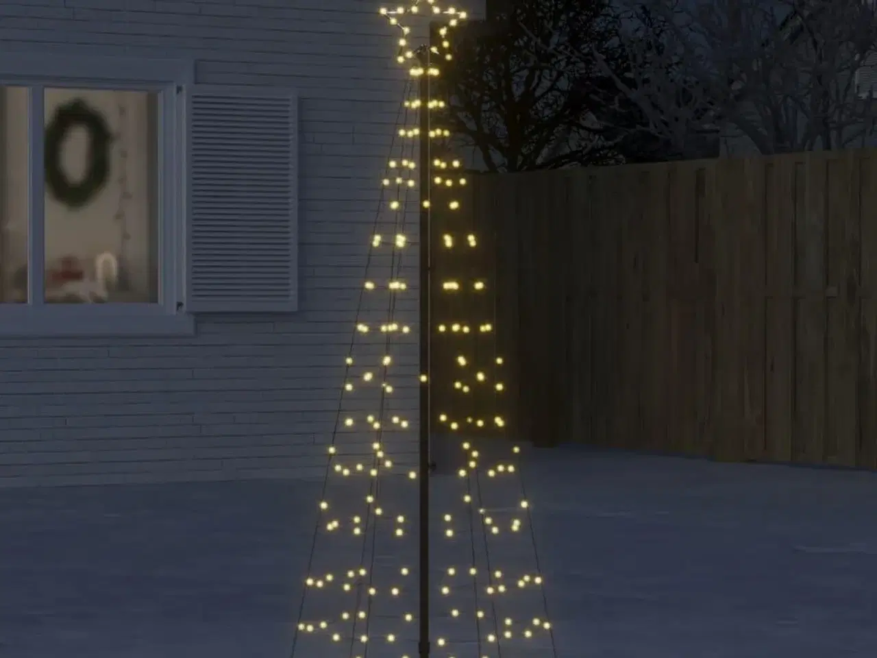 Billede 1 - LED-juletræ med spyd 220 LED'er 180 cm varmt hvidt lys