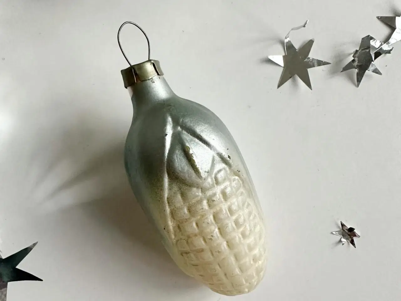 Billede 2 - Vintage julekugle, sølvmajs, NB