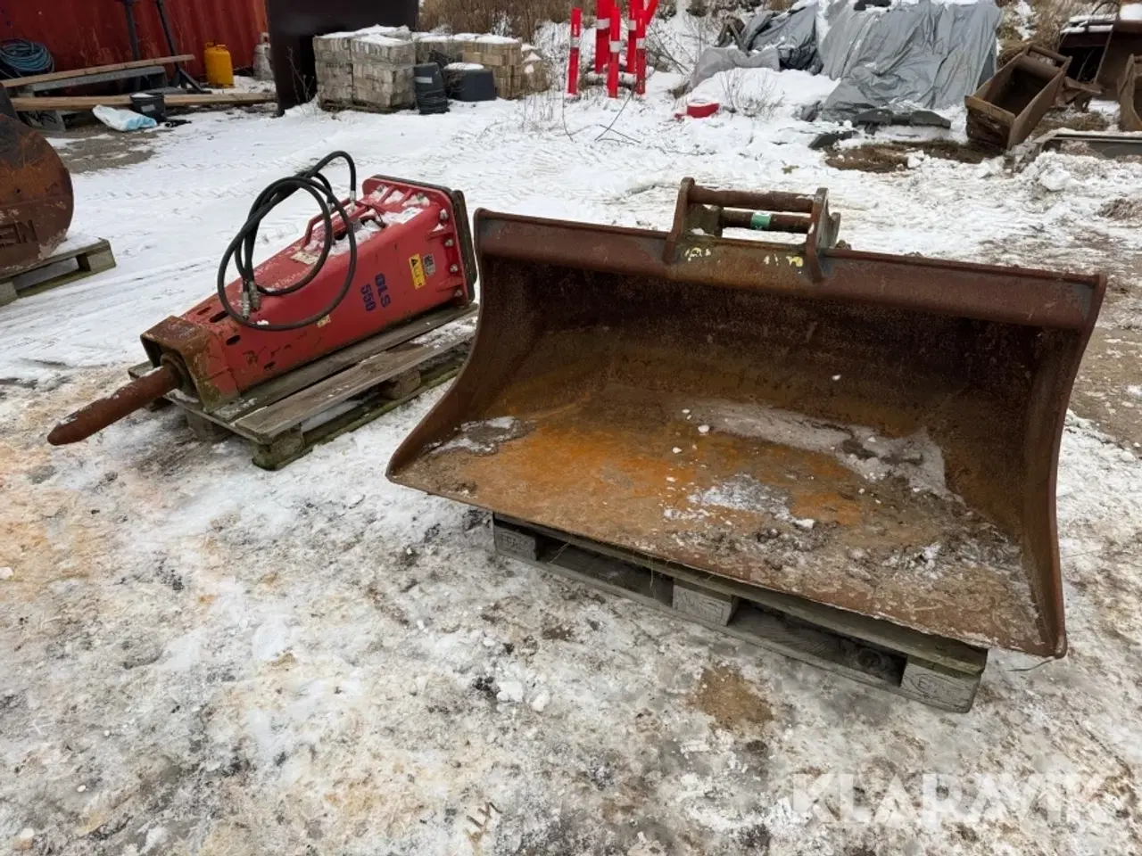 Billede 1 - Planerskovl og hammer OLS 550