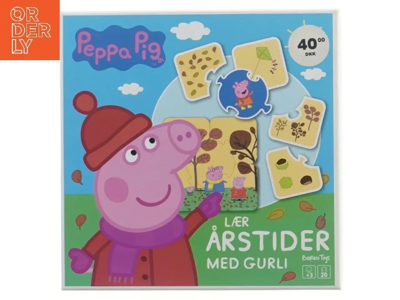 Billede 1 - Peppa Pig puslespil - lær årstider fra Peppa Pig (str. 19x19 cm)