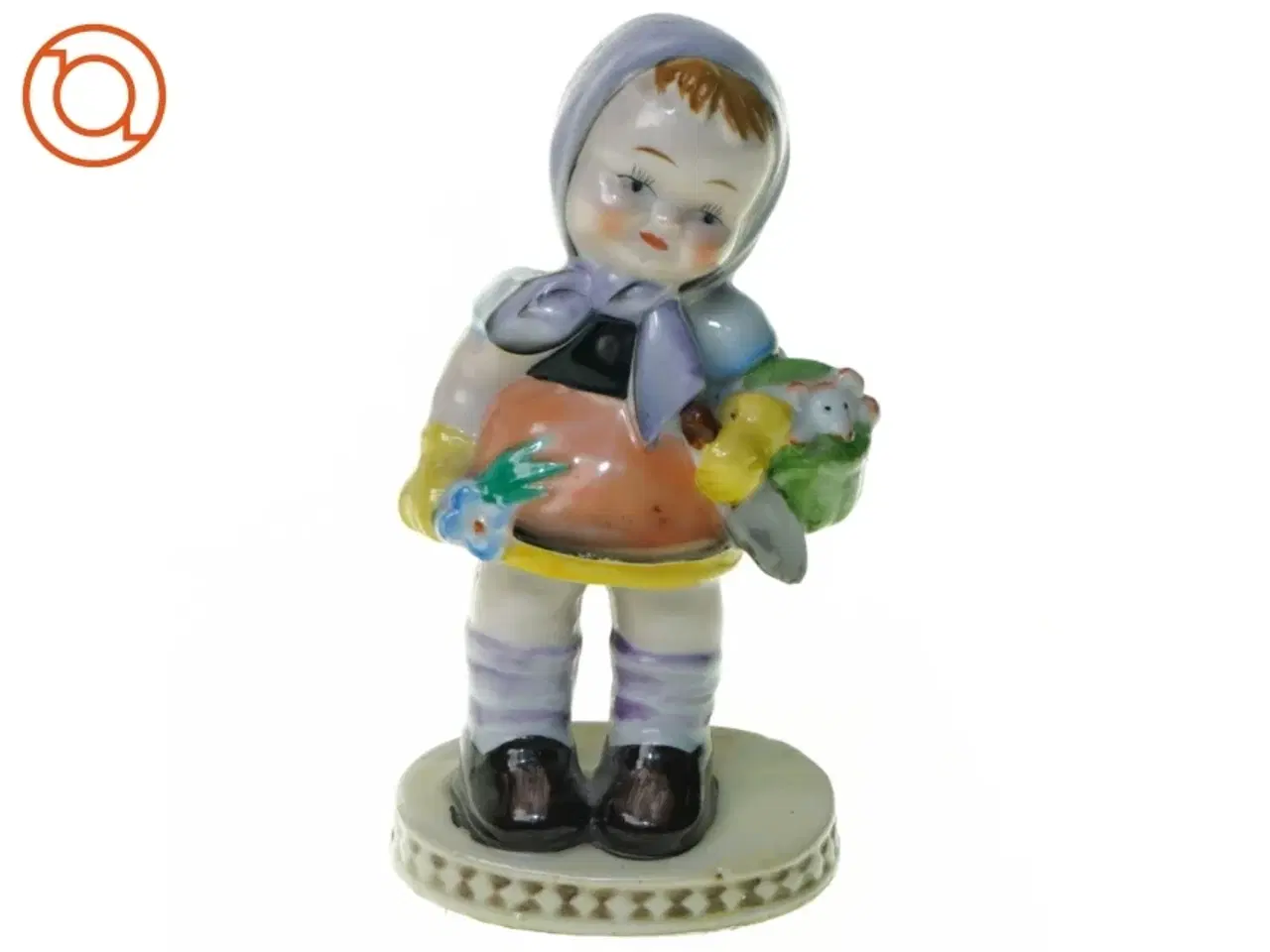 Billede 1 - Figur af lille pige (str. 13 x 6 cm)