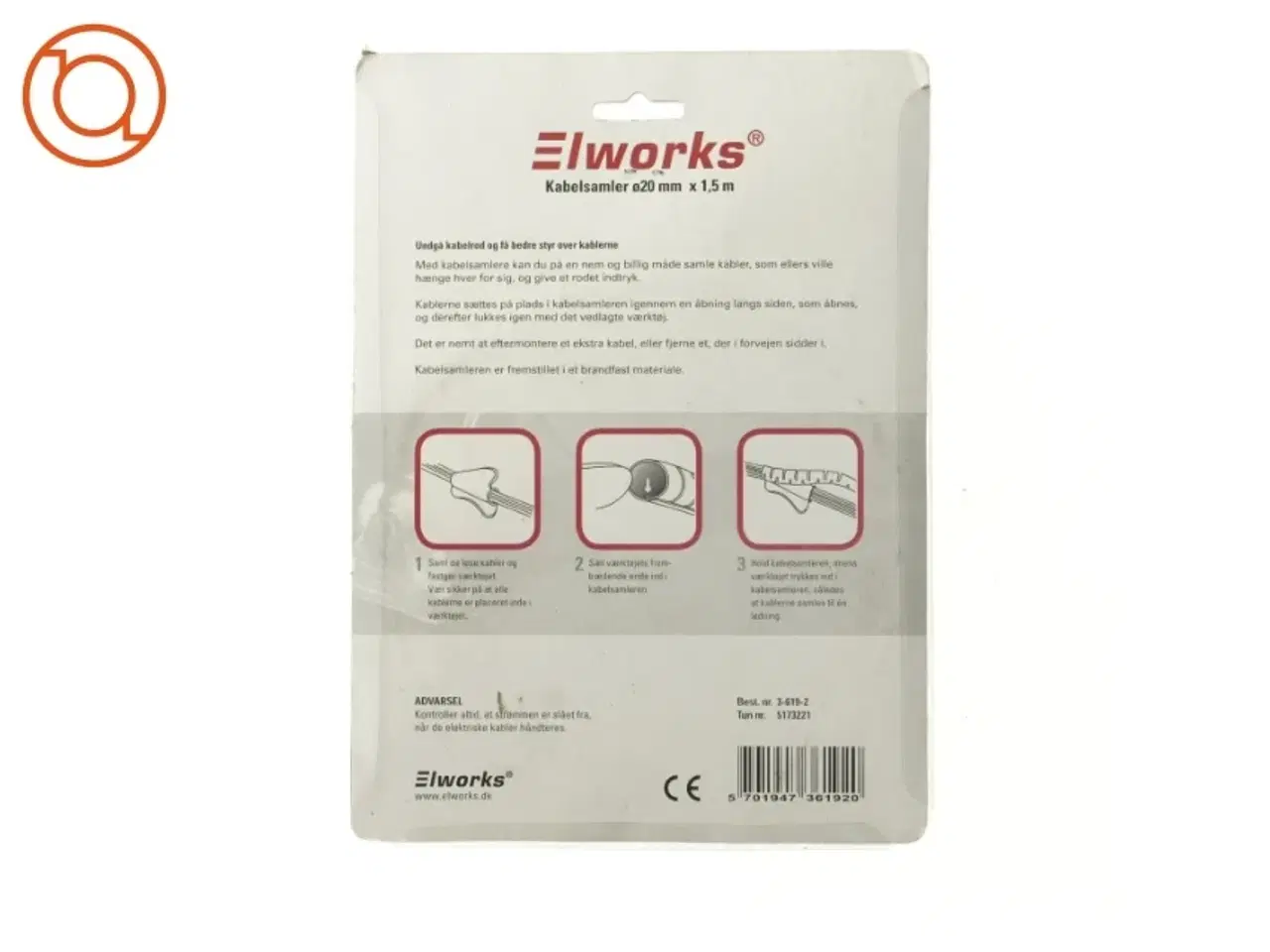 Billede 4 - Kabelsamler fra Elworks (str. 24 x 19 cm)