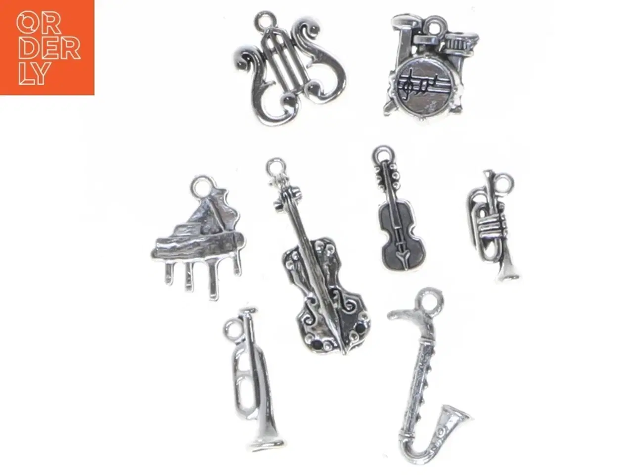 Billede 4 - Musikinstrument charms i metal