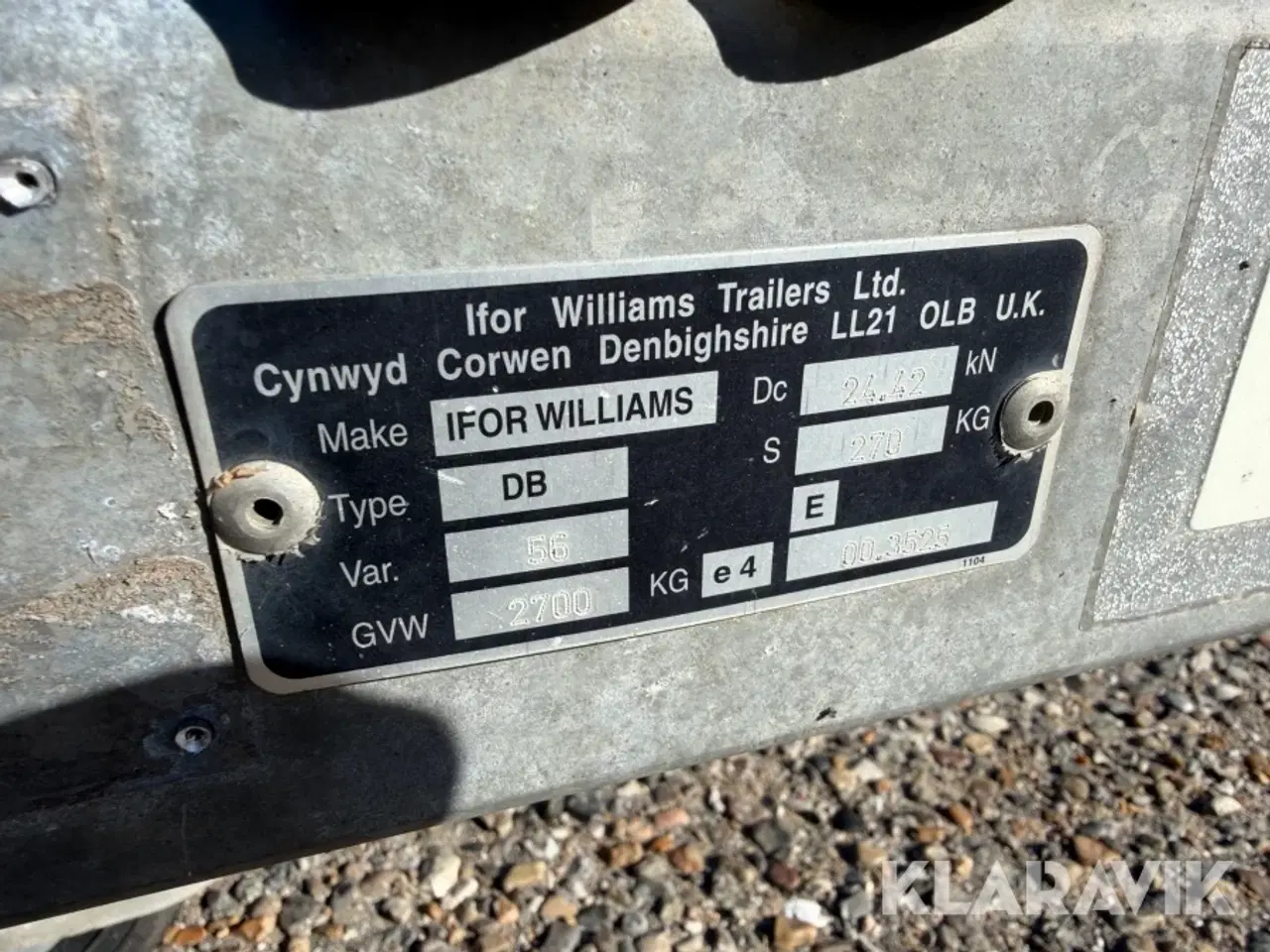 Billede 6 - Maskintrailer Ifor Williams GH94-s - 2700kg med bremser