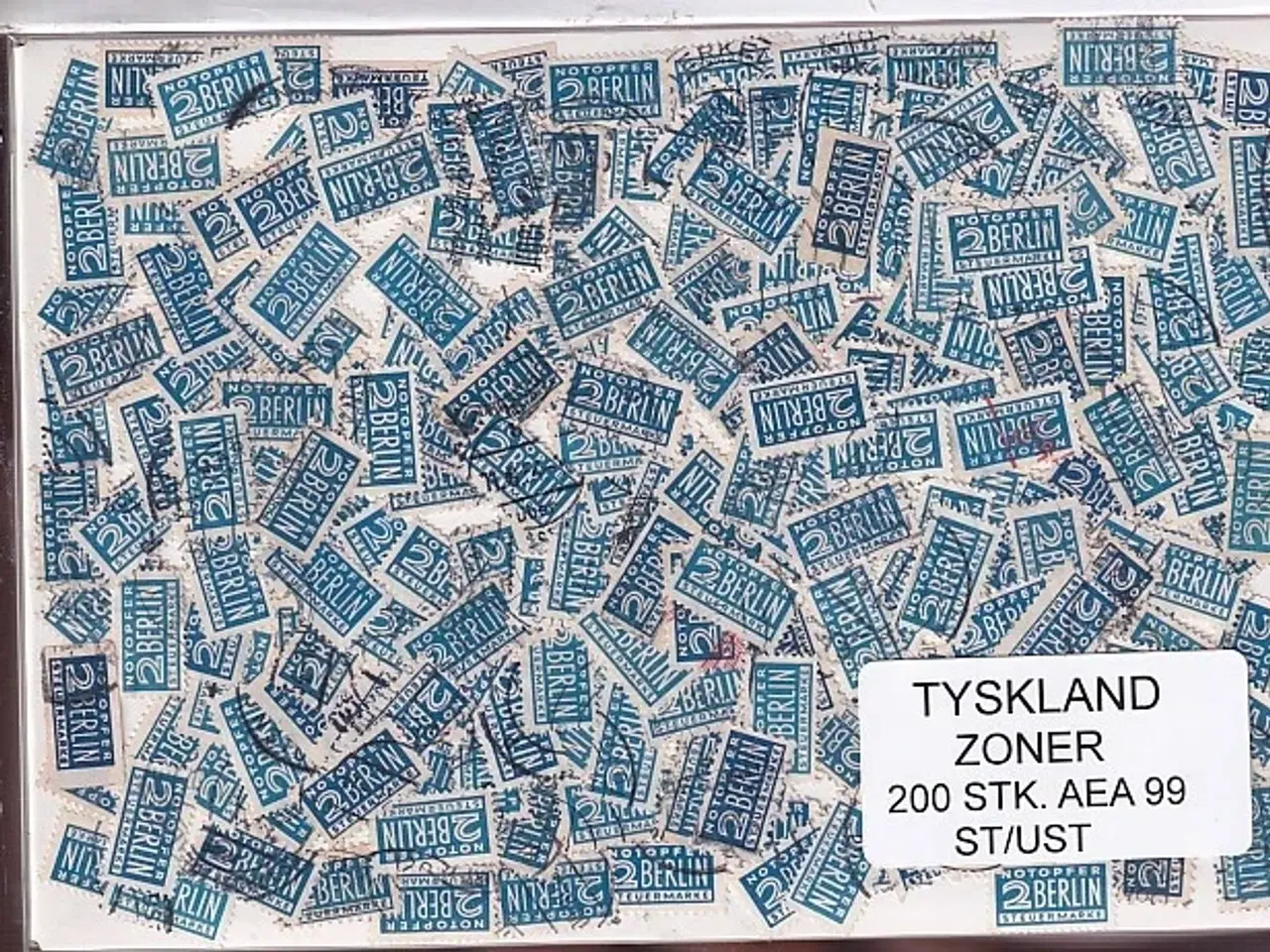 Billede 1 - Tyskland Zoner - 200 stk. AFA nr. 99 Stemplet/ust.