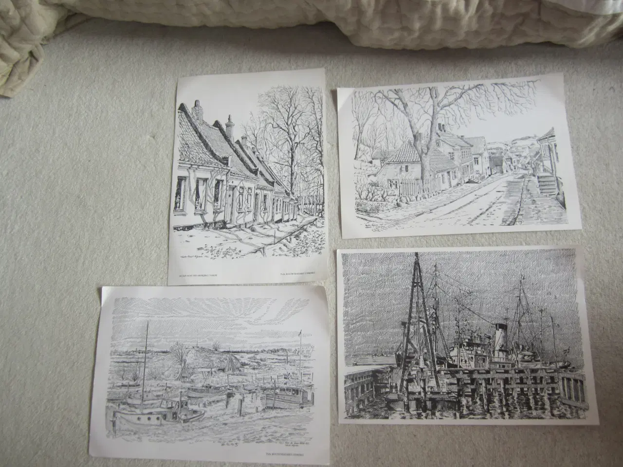 Billede 1 - Rigtig fine tryk fra Bogtrykmuseet i Esbjerg samle