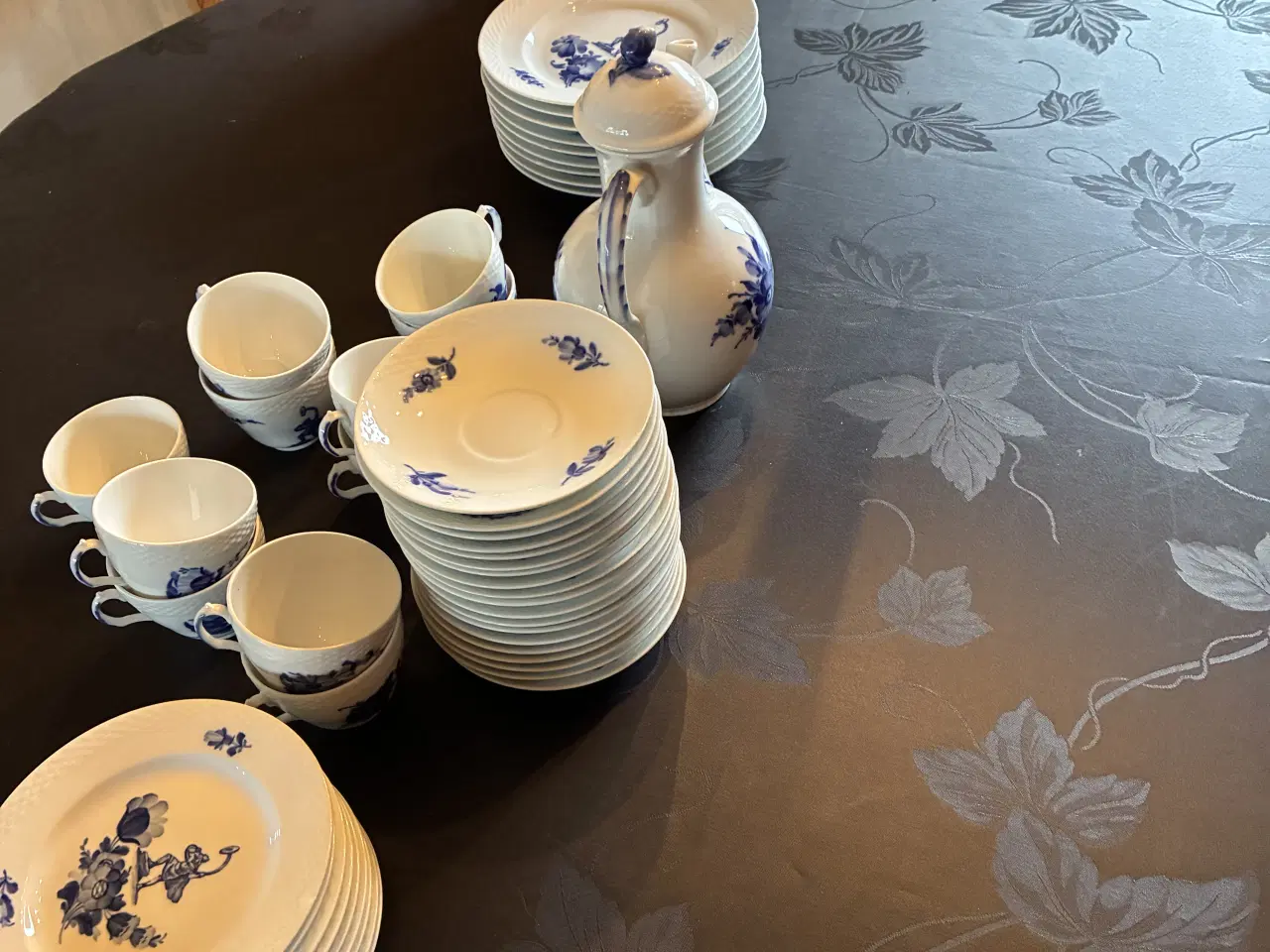 Billede 1 - Blå Blomst flettet lurblæser Royal  Copenhagen