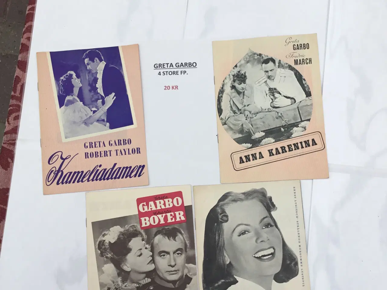 Billede 1 - Greta Garbo - 4 store FP