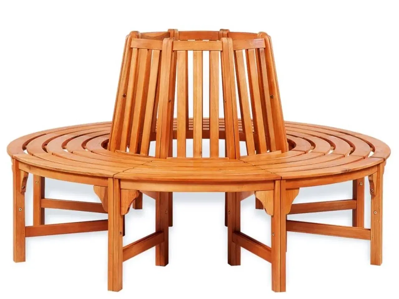 Billede 1 - Træbænk Ø 160 cm træ