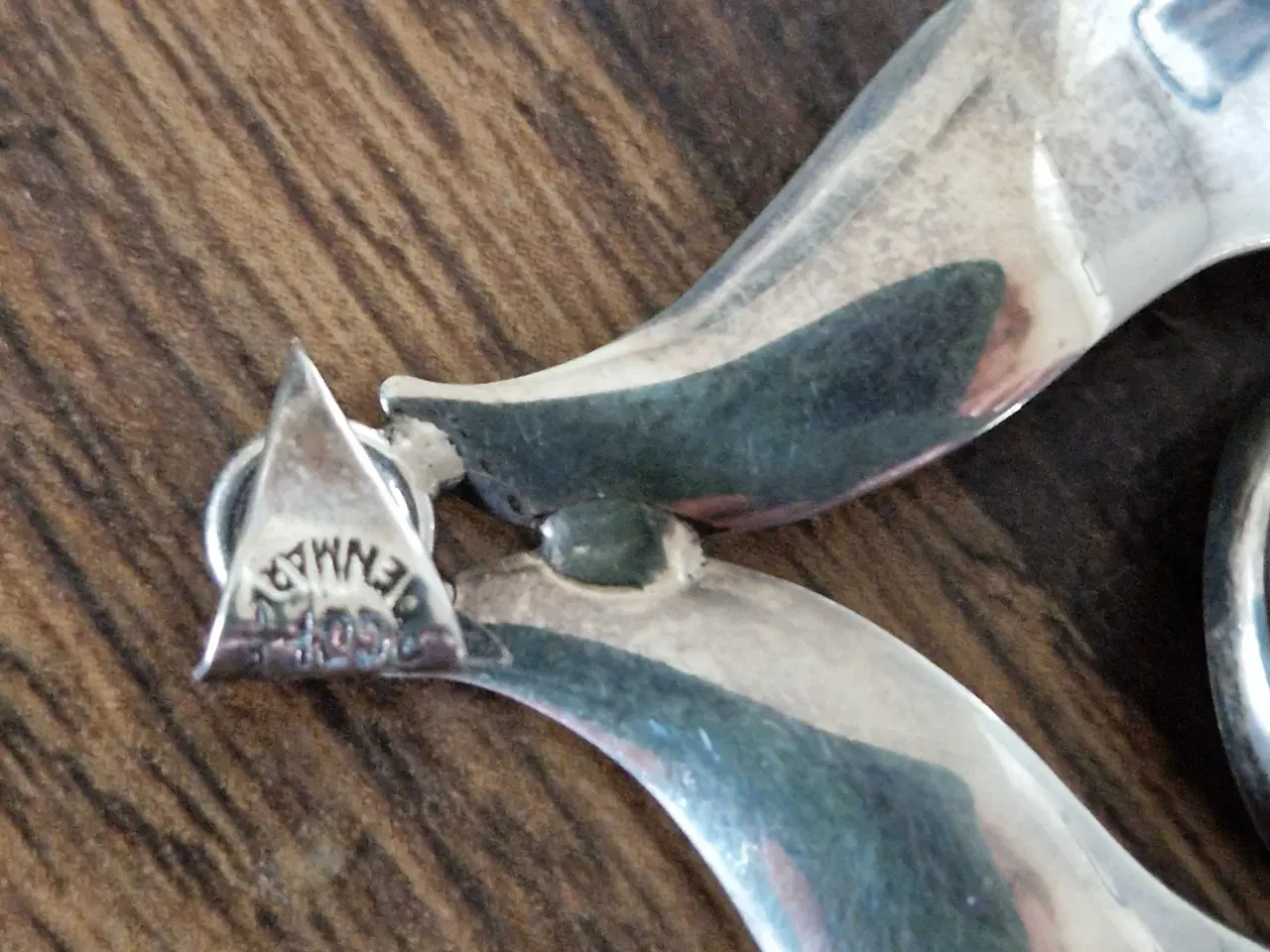 Billede 5 - Antik sølv vedhæng med rav. COF