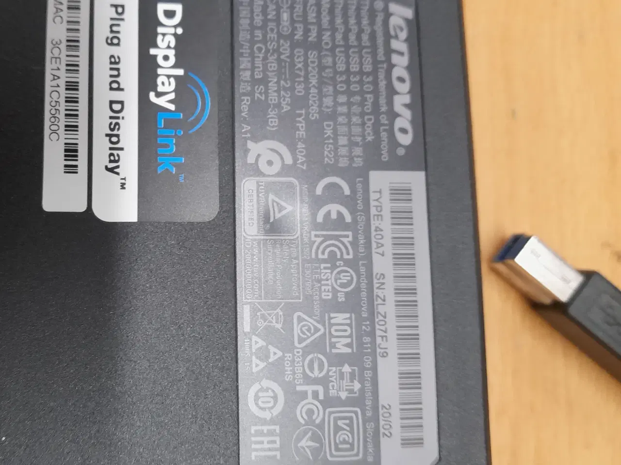 Billede 3 - Lenovo ThinkPad USB-3 Pro Dock