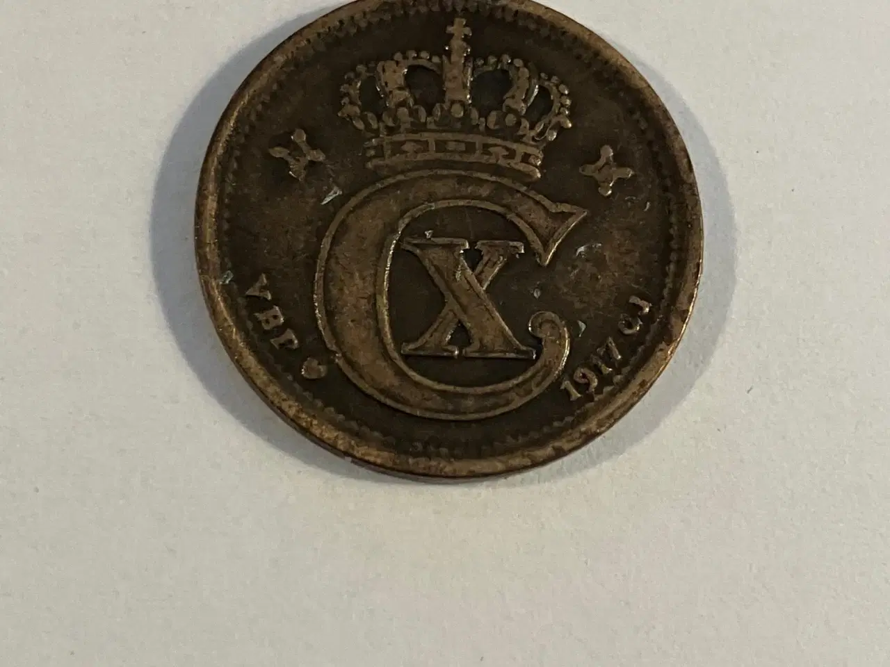 Billede 1 - 2 Øre 1917 Danmark