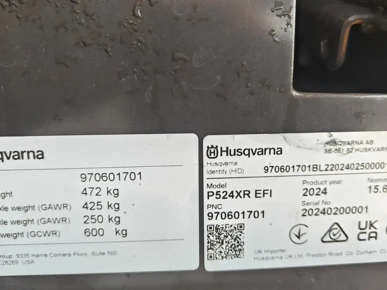 Billede 6 - Husqvarna P524 XR fjernstyret MED FJERNBETJENING