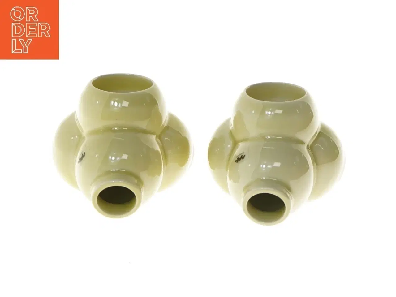 Billede 3 - Kähler vaser/lysesteger/fyrfadsstager. 3 i en fra Kähler (str. Ø 10 cm)