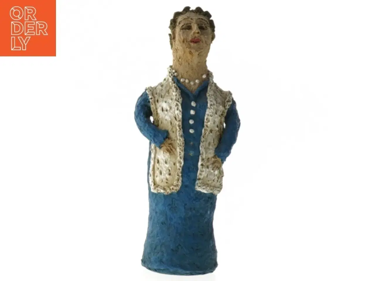Billede 1 - Figur. Papmache på Colaflaske (str. 22 cm)