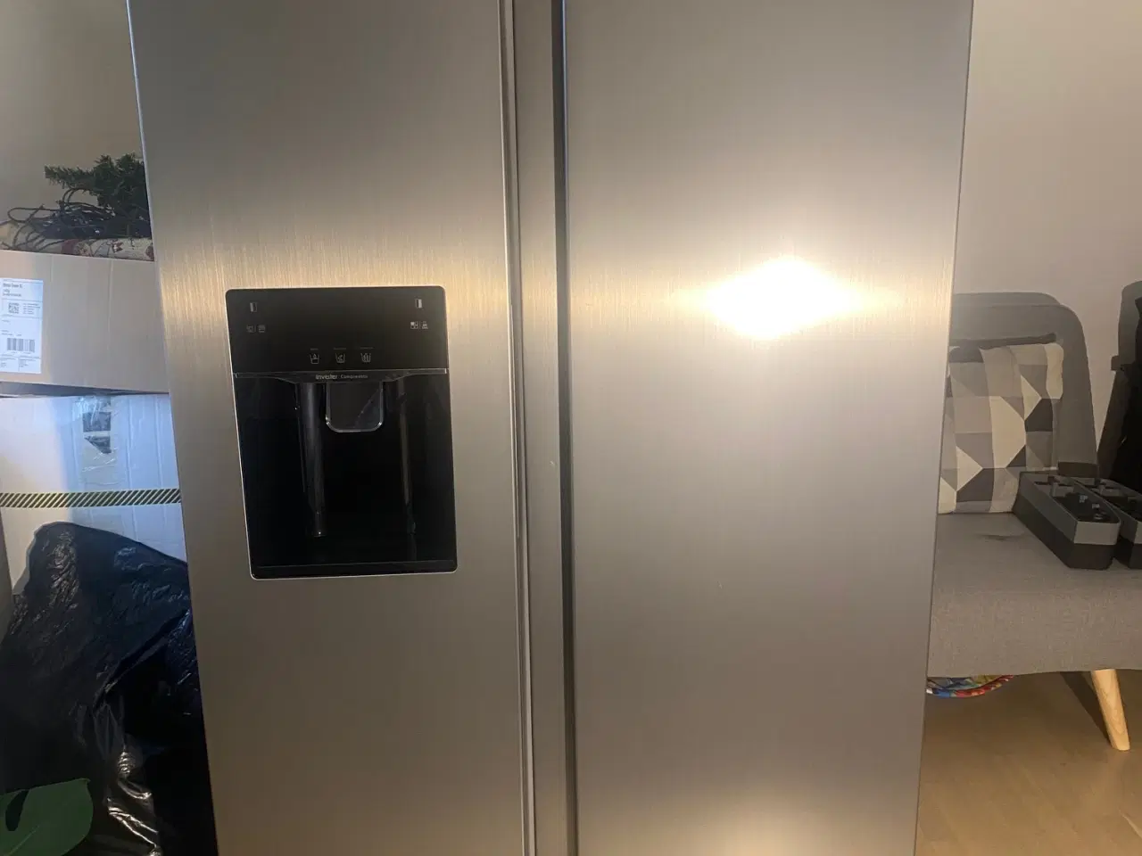 Billede 1 - Frigor Amerikaner køleskab børstet stål