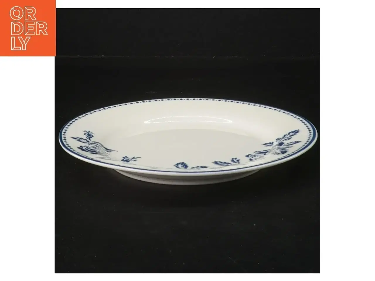 Billede 2 - Porcelæns tallerken med blomsterdesign fra Greengate (str. Ø 20 cm)