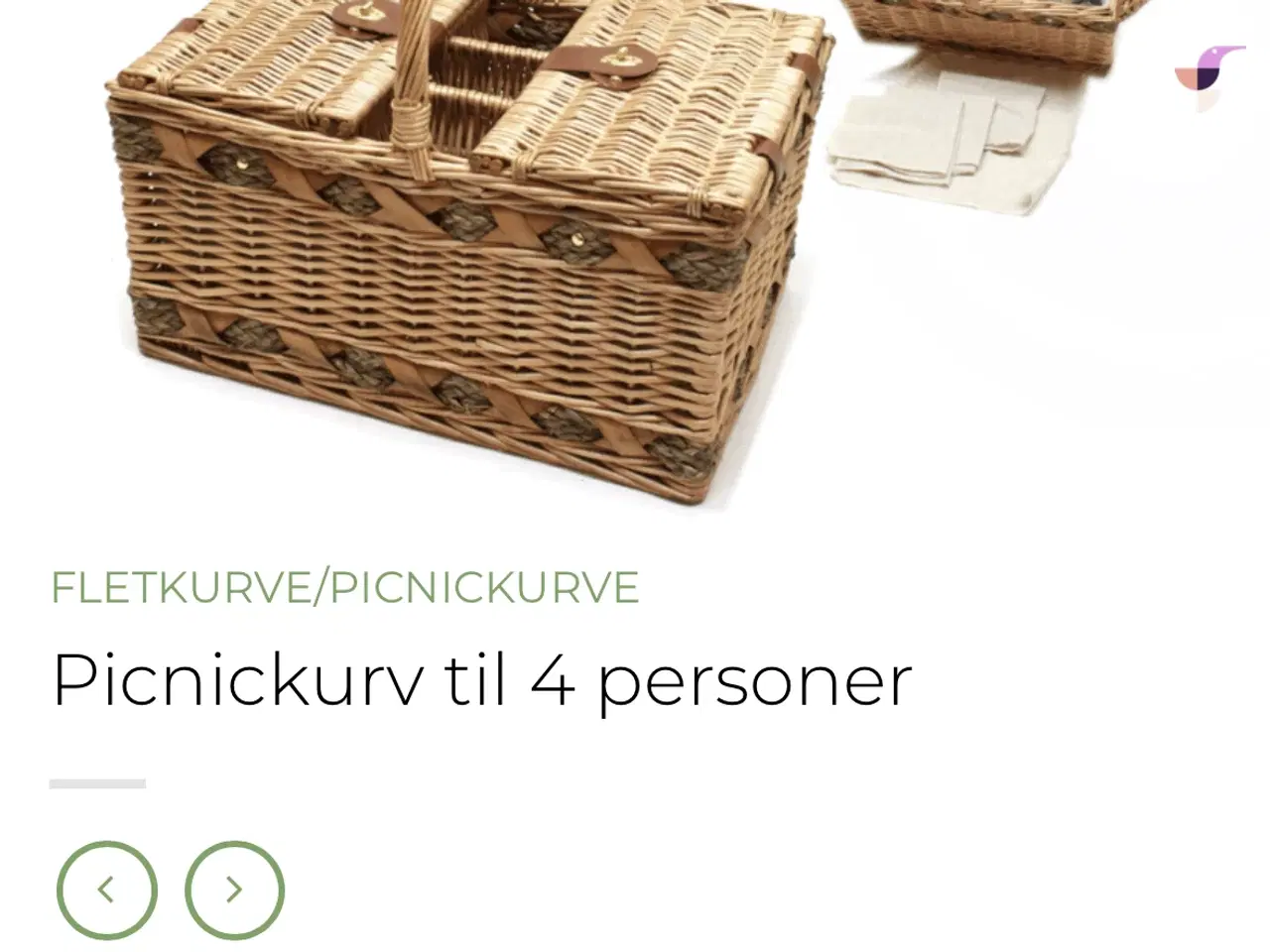 Billede 10 - Helt ny picnickurv med indhold og termotaske
