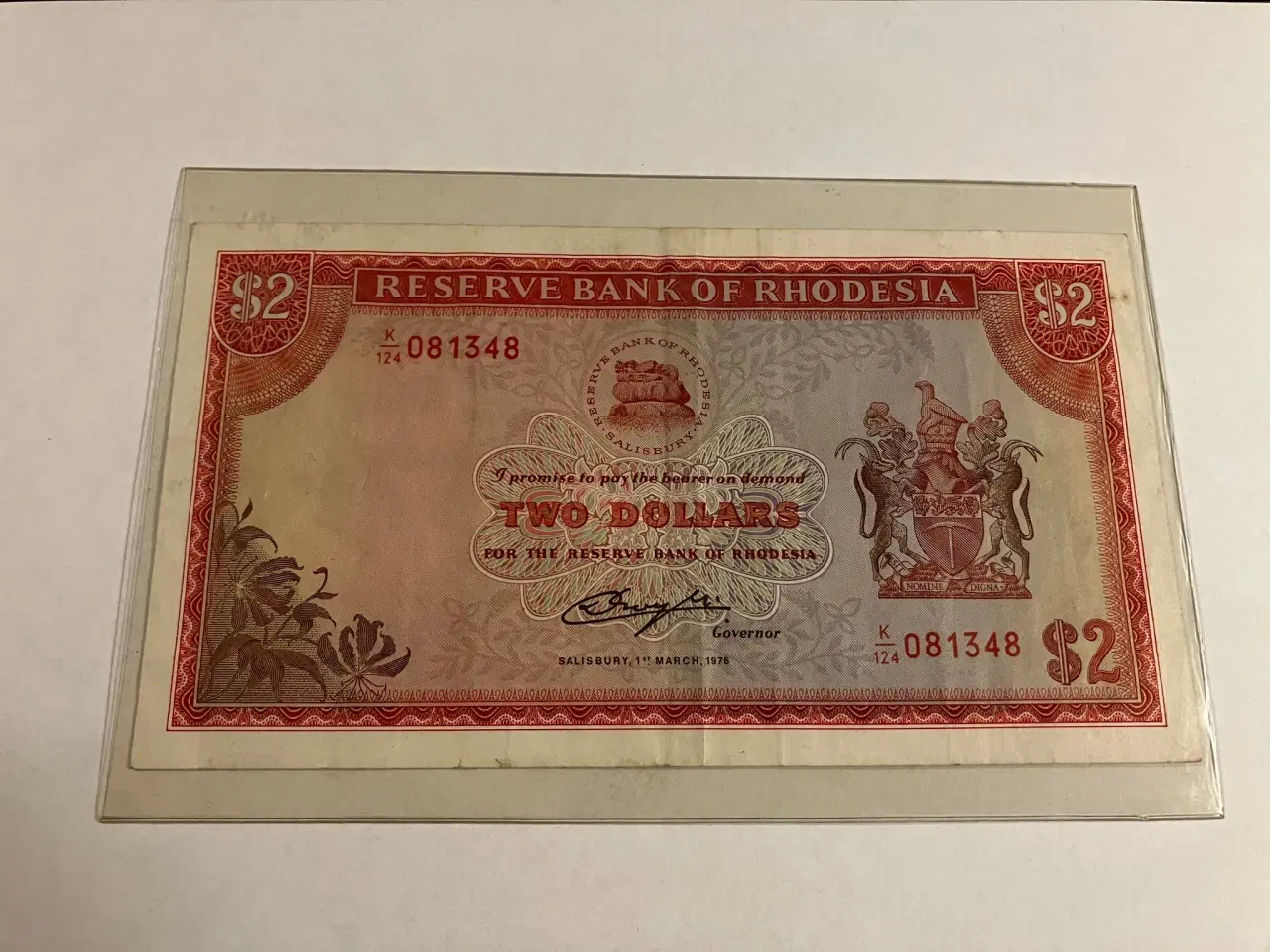 Billede 1 - Rhodesia 2 Dollars 1976