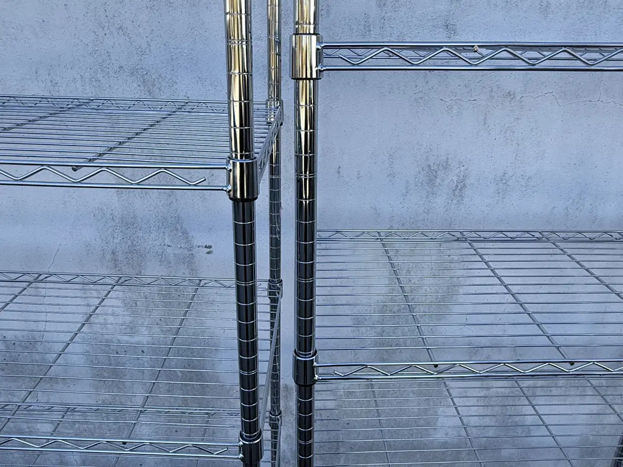 Billede 7 - 3 stk. VINDINGE Reol 6 hylder krom