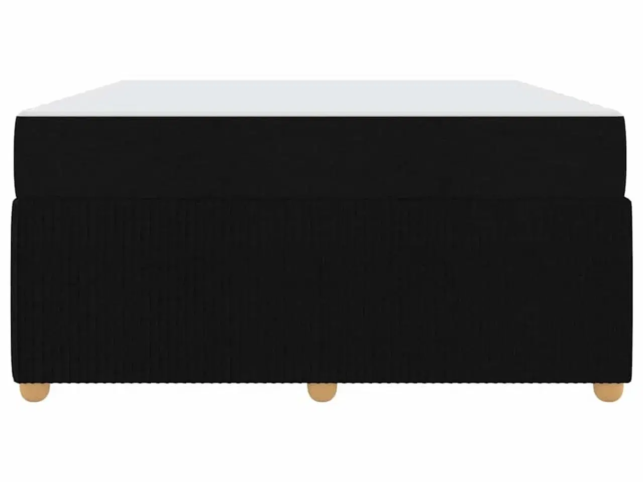 Billede 7 - Sengestel med madras Sort 140 x 200 cm Stof