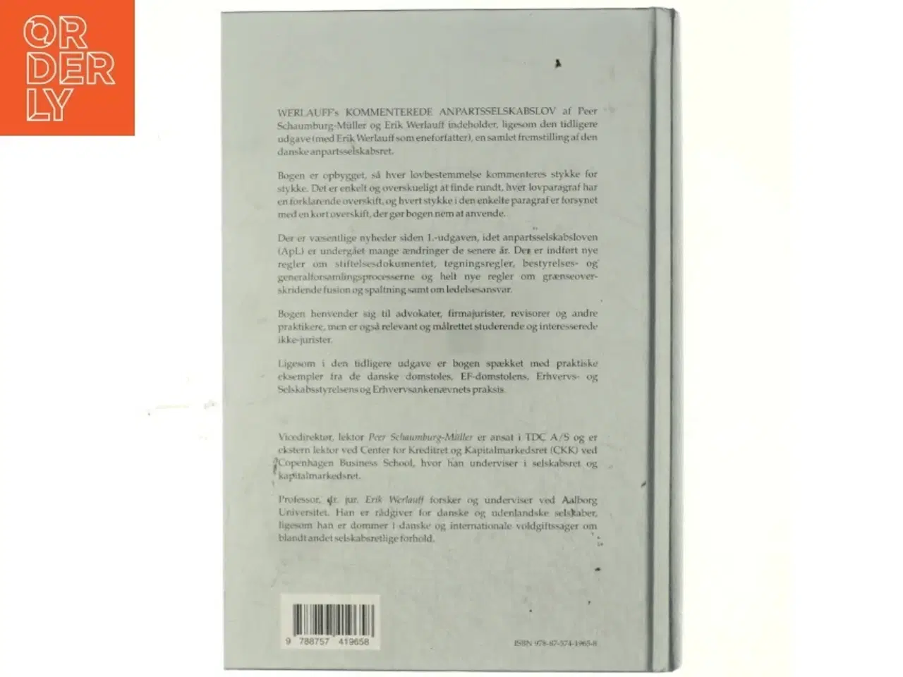 Billede 3 - Werlauff&#39;s kommenterede anpartsselskabslov (Bog)