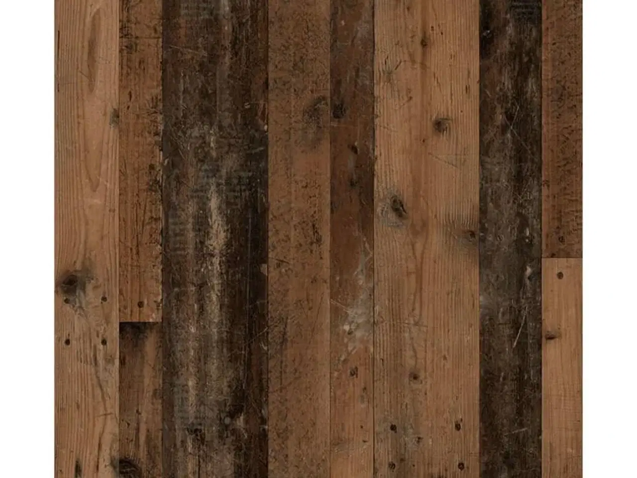 Billede 3 - væghængt reol mørk træfarve og mørkegrå