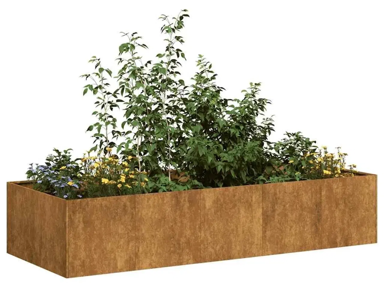 Billede 1 - Plantekasse rustfarvet 200x80x40 cm forvitringsstål