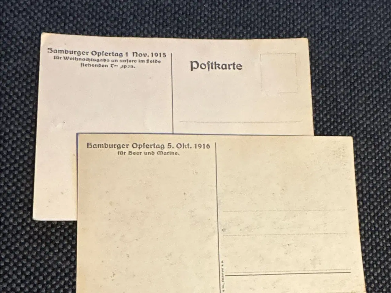 Billede 2 - Postkort tyske om offerdage i 1915 og 1916