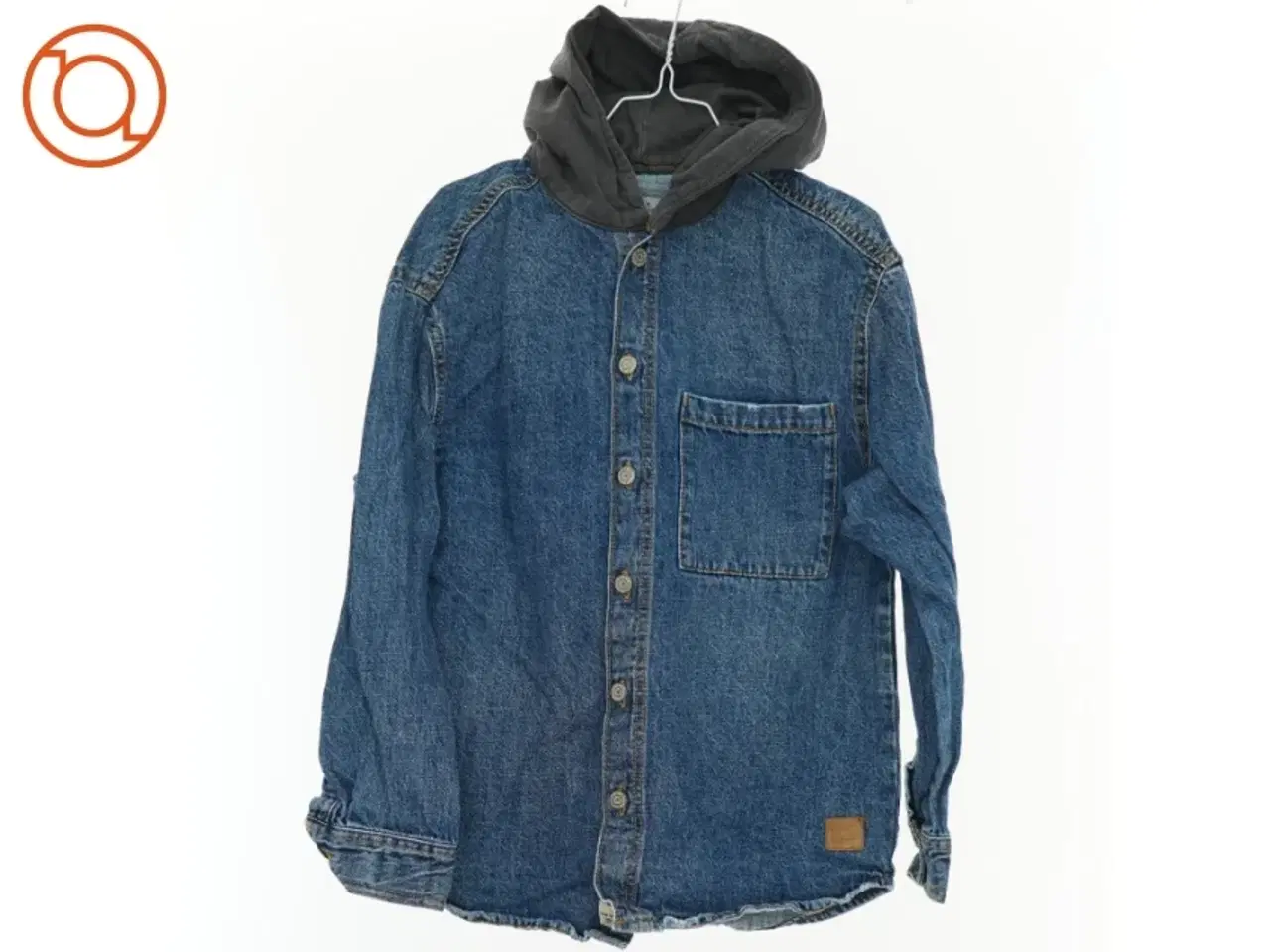 Billede 1 - Hættetrøje med denim fra Zara (str. 134 cm)