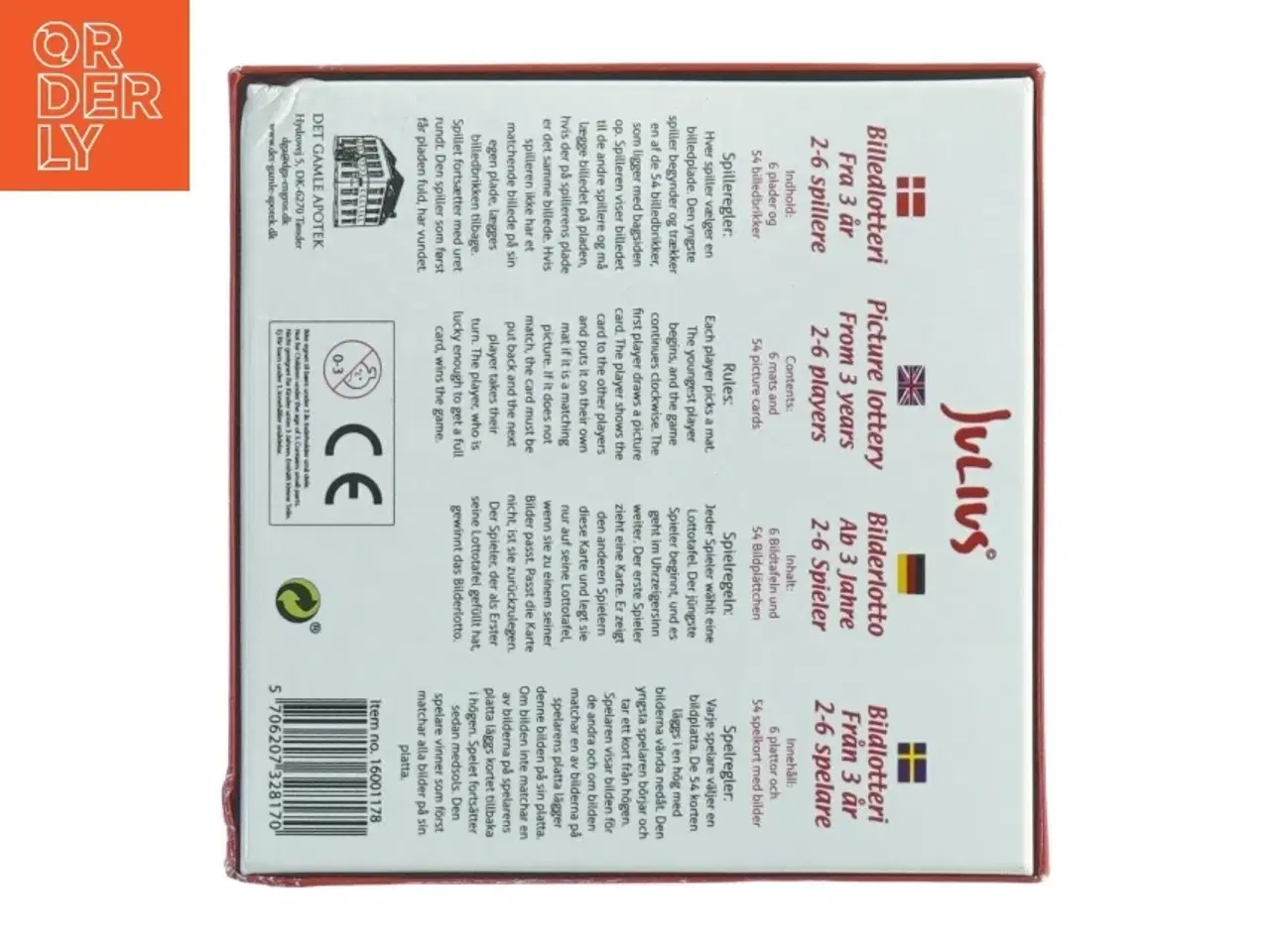 Billede 3 - Jule-Billedlotteri fra Julius (str. 14 x 14 x 4 cm)