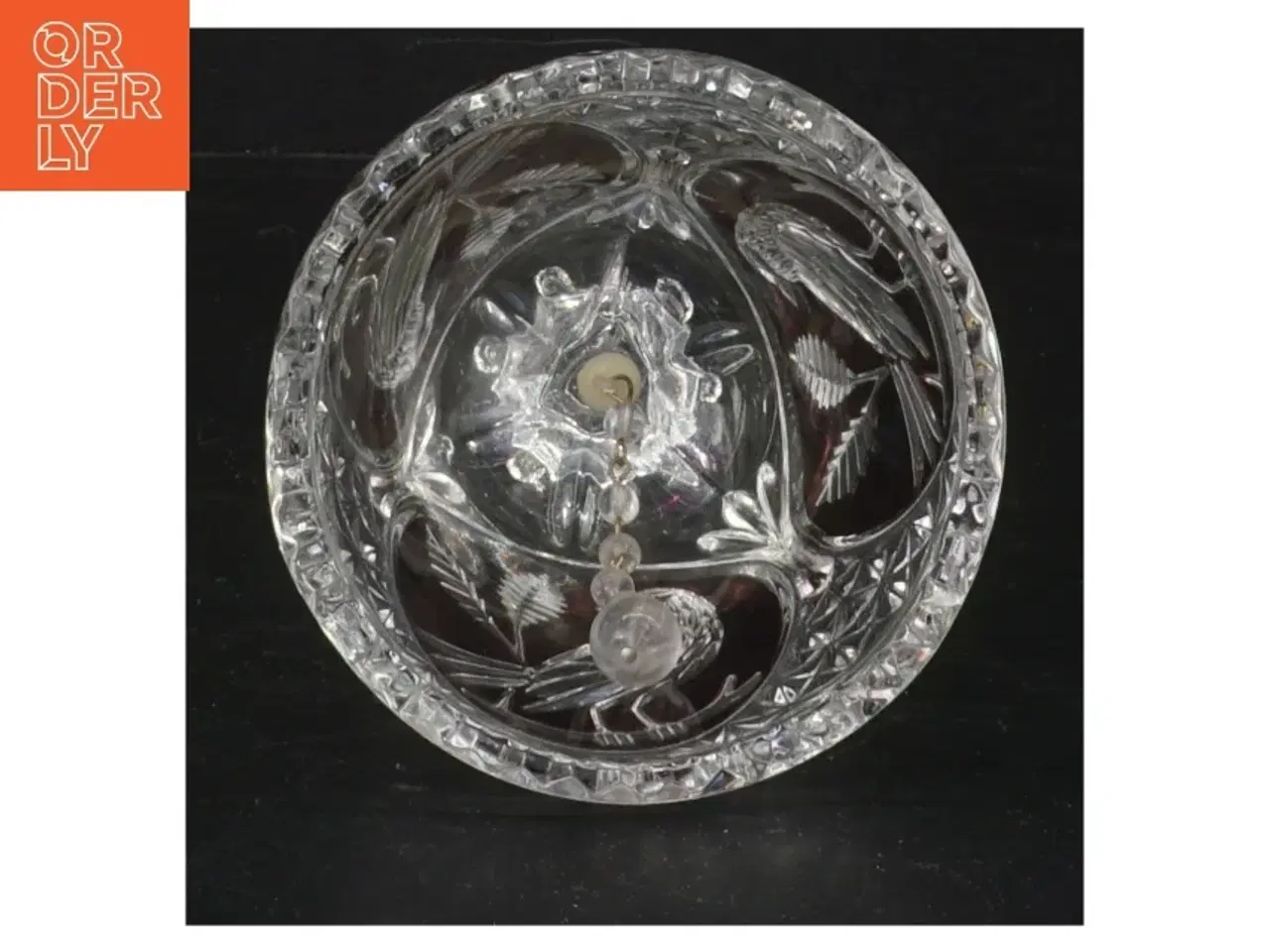 Billede 3 - Bøhmisk krystalglas klokke og skål sæt (str. 8 cm og 20 cm)