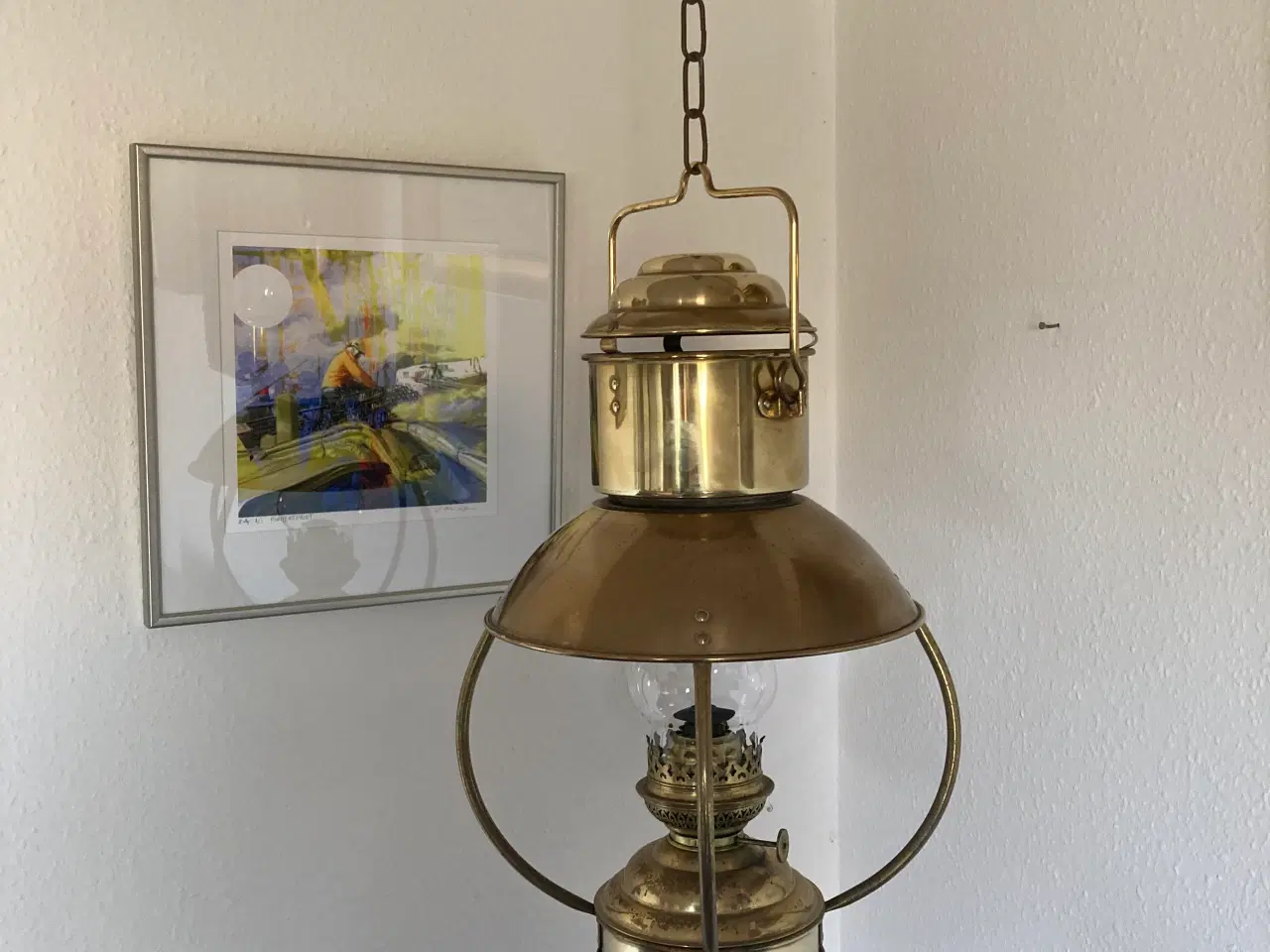 Billede 9 - Skibs lampe messing