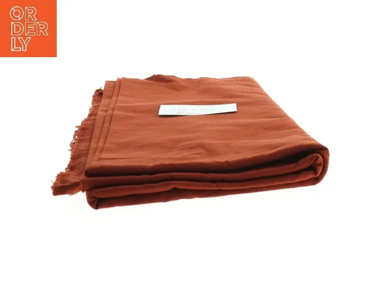 Billede 2 - Rustbrun bomuld (str. 150 x 150 cm)