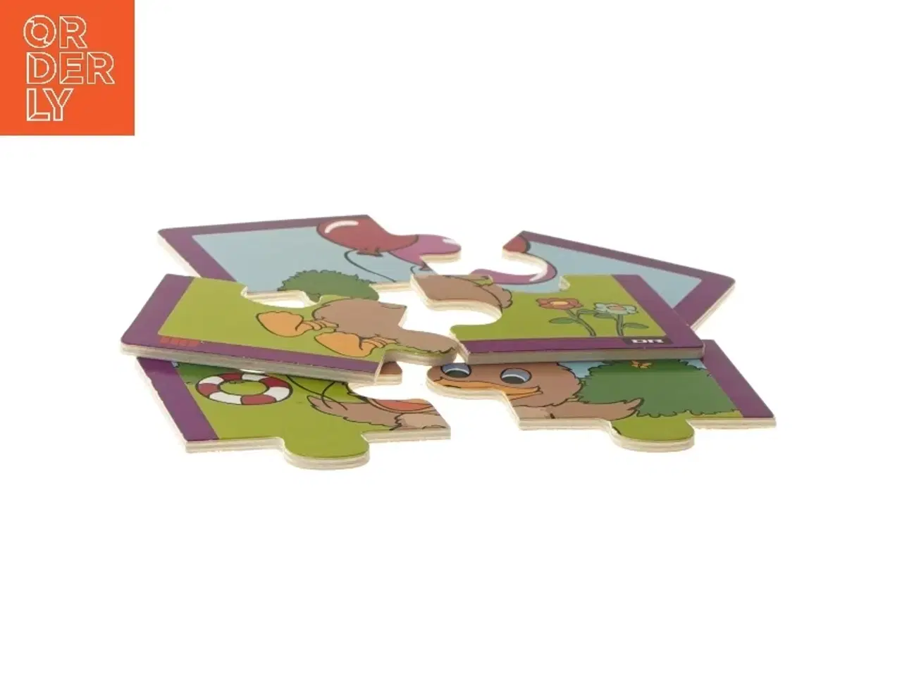 Billede 4 - Børnepuslespil med andemotiv (str. 20x16 cm)