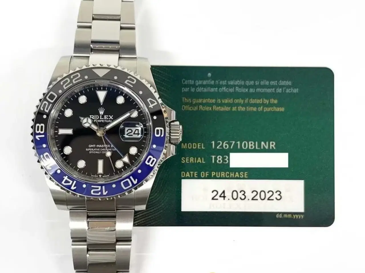 Billede 1 - Rolex GMT-Master II 126710BLNR “Batman” – Marts 23