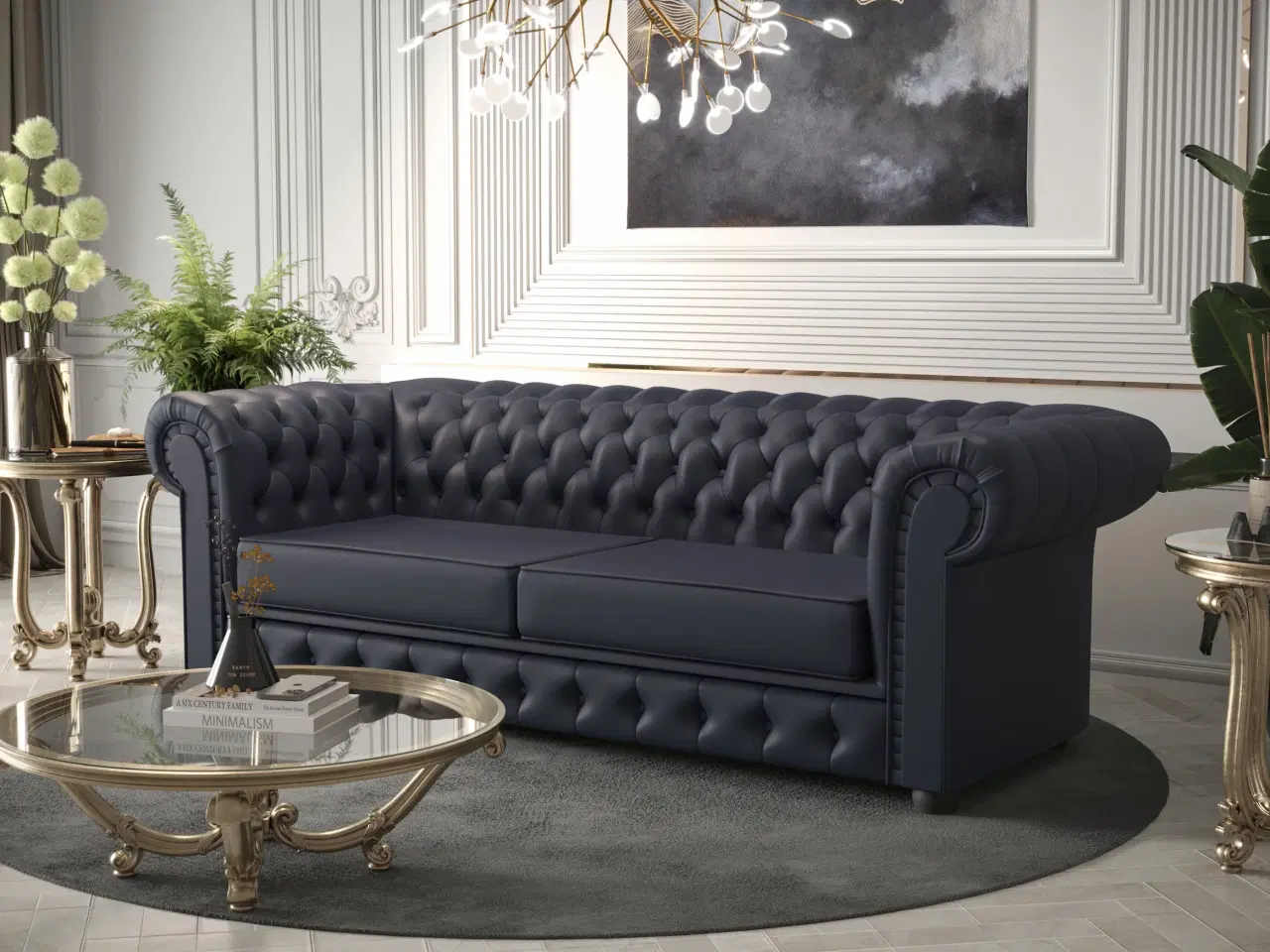 Billede 9 - MANCHESTER III 3-PERS. ÆGTE LÆDER SOFA 218 CM