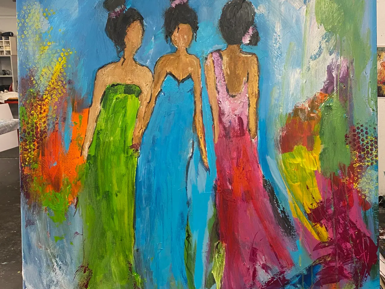 Billede 3 - Malerier akryl 